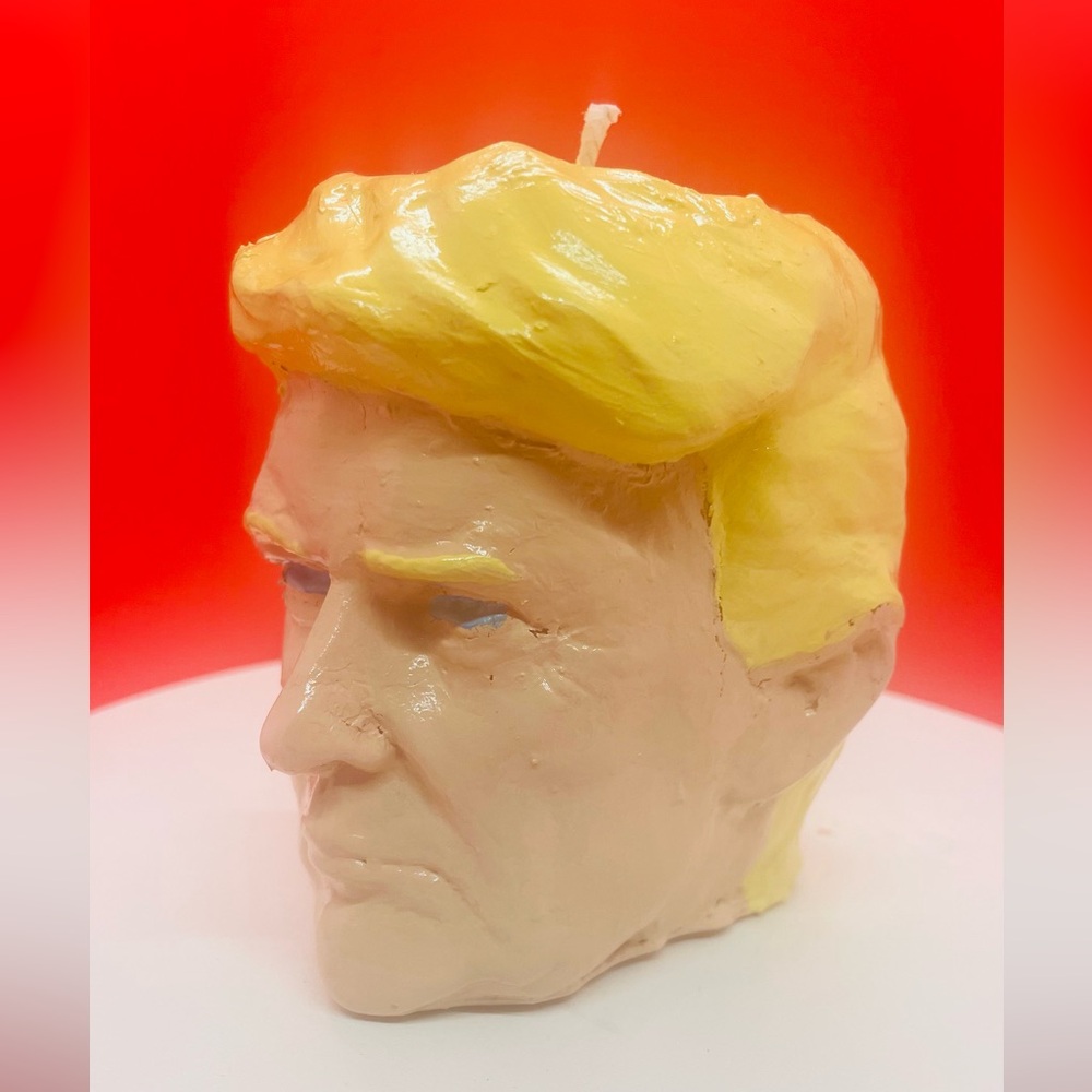 Handcrafted Trump Candle